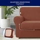 preview thumbnail 25 of 63, Subrtex 3-Piece Stretch Armchair Slipcover Sets with 1 Backrest Cushion Covers and 1 Seat Cushion Covers