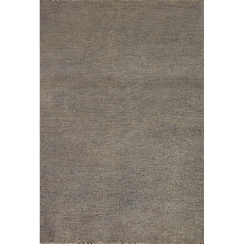 Hand Knotted Oriental 100% Wool Carpet Modern Modern Multi-Colored Gabbeh Area Rug - 4' 11'' X 3' 4''