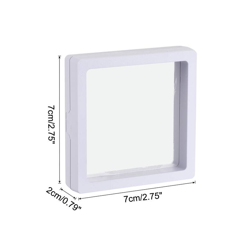 Floating Thin Film Display Box, ABS Frame Case Pack of 6