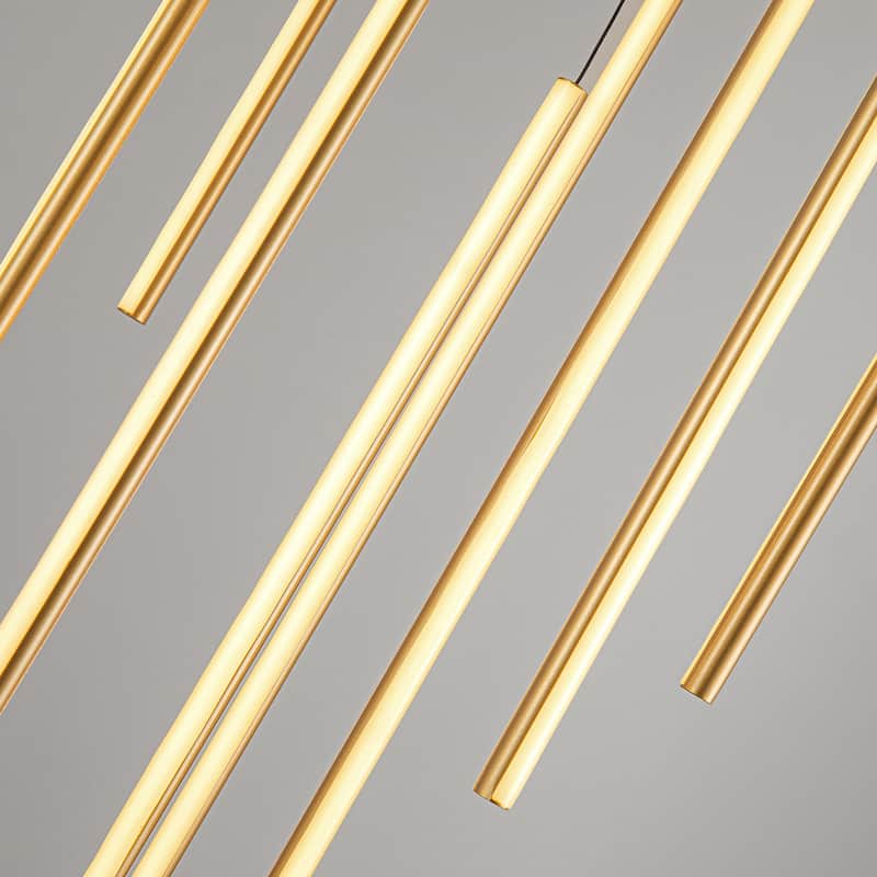 8/12/18-Light Dimmable Integrated LED Chandelier Linear Kitchen Island Light