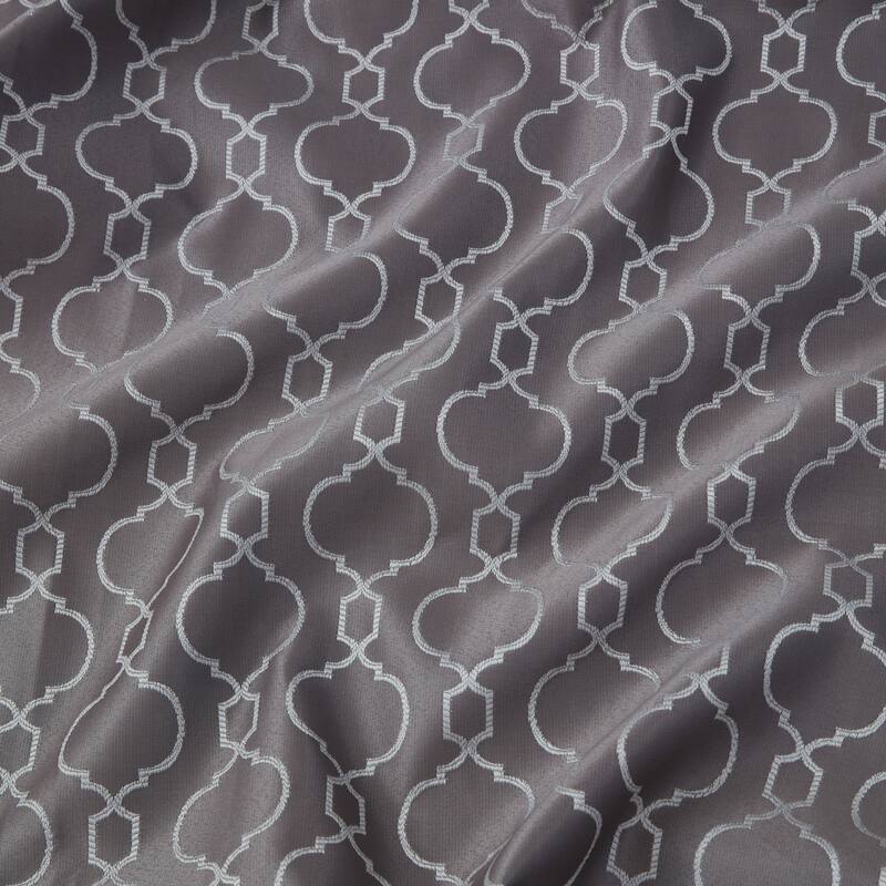HLC.me Franklin Moroccan 100% Complete Blackout Thermal Insulated Energy Savings Back Tab Rod Pocket Curtain, 2 Panels