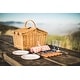 preview thumbnail 13 of 13, Picnic Time Piccadilly Picnic Basket, (Red & White Plaid Pattern)