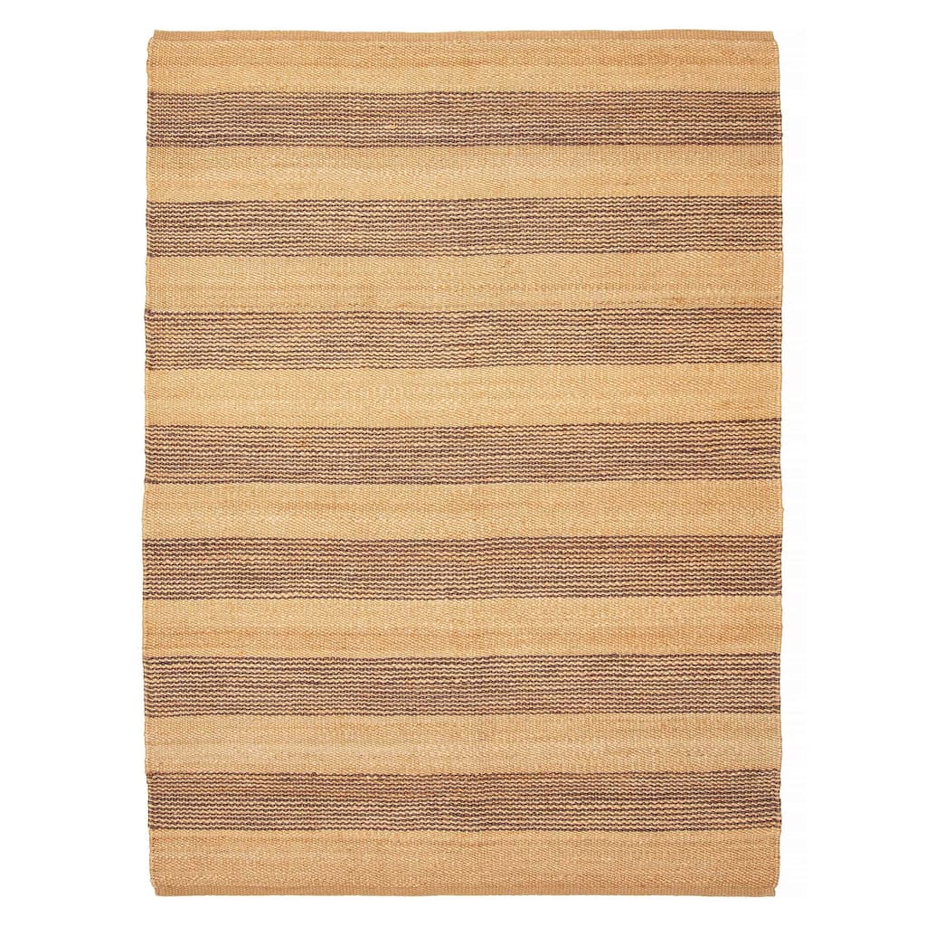ECARPETGALLERY Flat-Weave Palas Denizli Brown Jute Kilim - 5'7 x 7'9