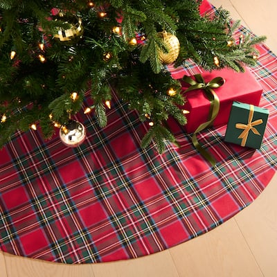 Stowe Tartan Plaid Christmas Tree Skirt - 48x48