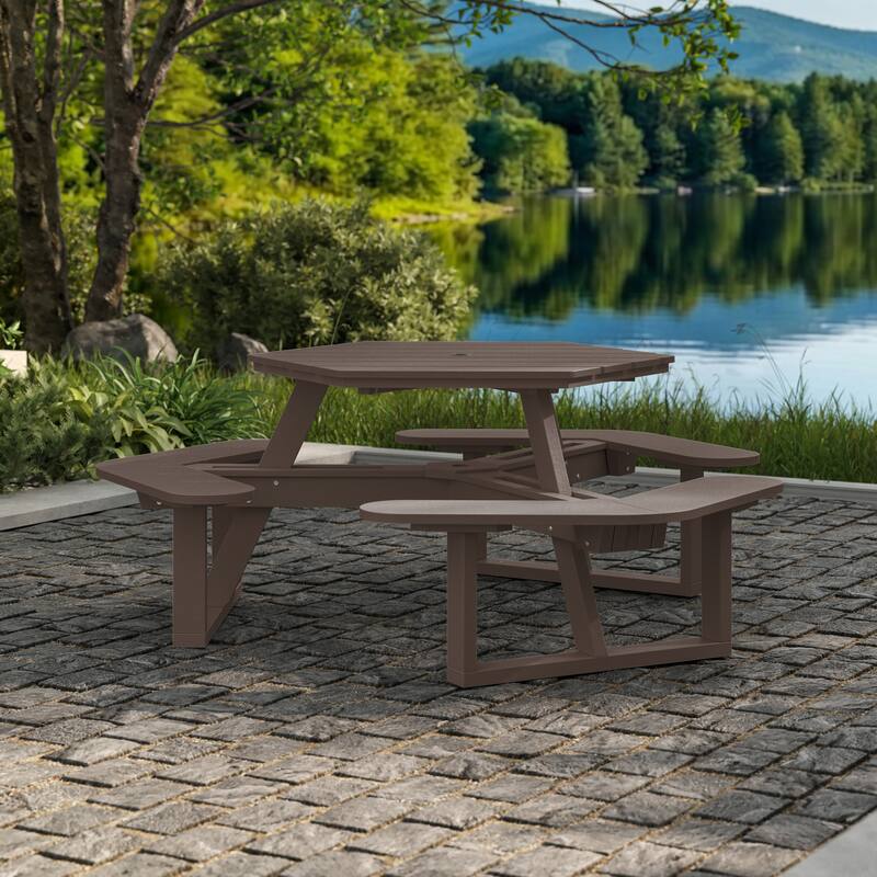 Shoreline Hexagon Picnic Table