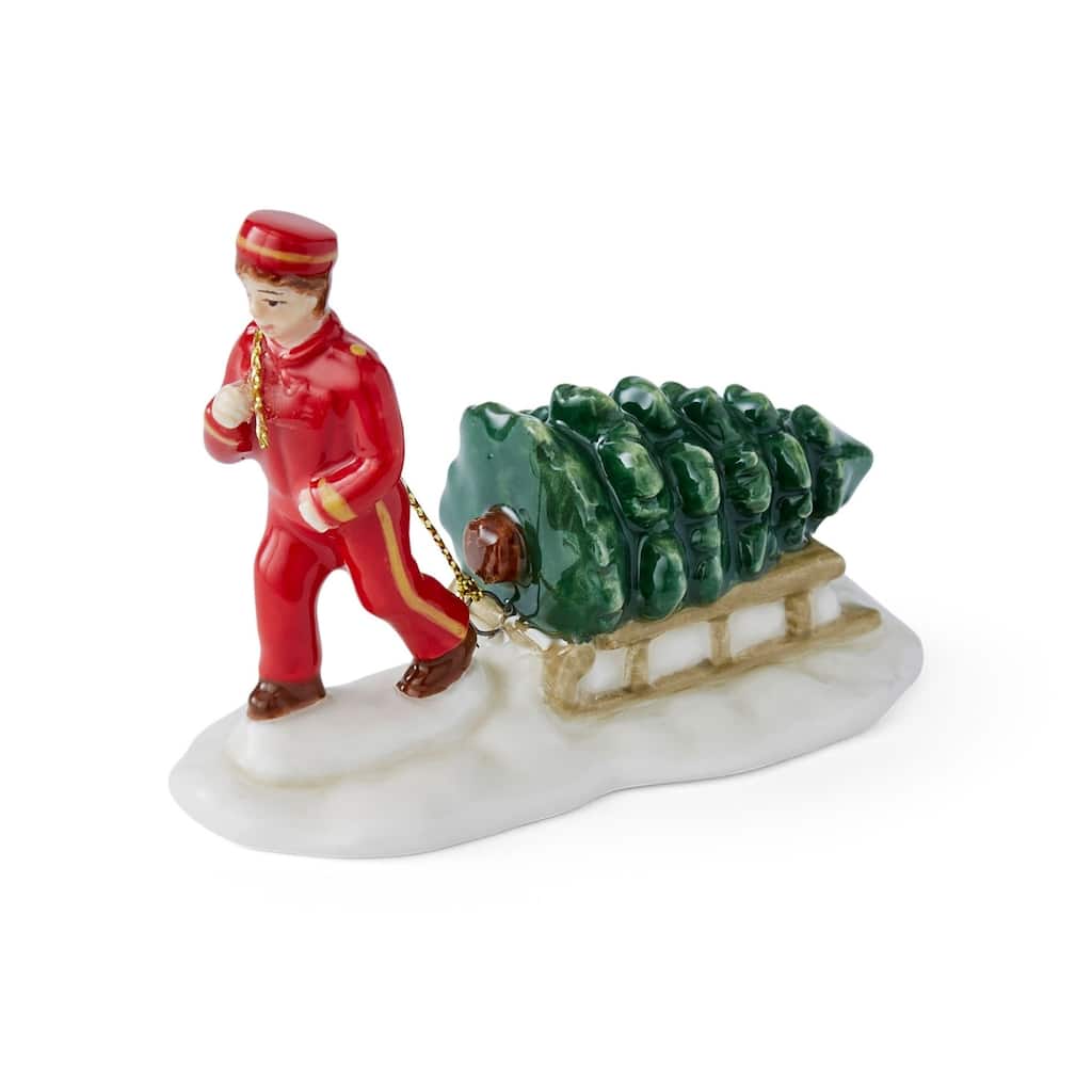 Spode Christmas Tree Village Bell Hop - 3.5" L