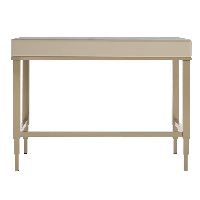 Camille Beveled Mirrored Accent 1-drawer Office Writing Desk by iNSPIRE Q Bold