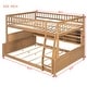 preview thumbnail 38 of 36, Convertible Bunk Bed with LED Storage Wall & Pegboard by Harper&Bright Designs