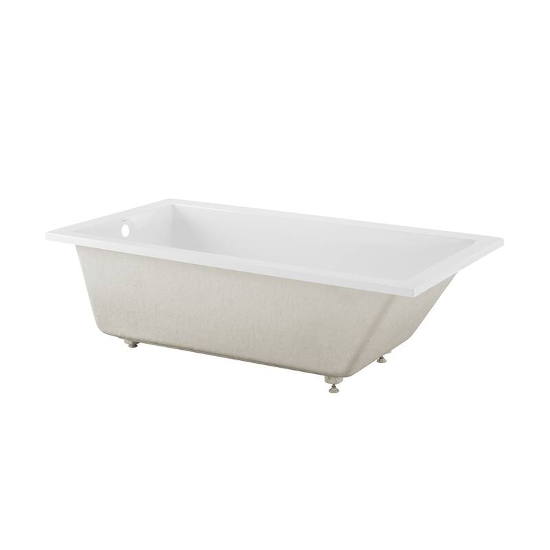 Swiss Madison Voltaire 72" x 36" Acrylic Reversible Drain Drop In Bathtub - 72x36 Reversible