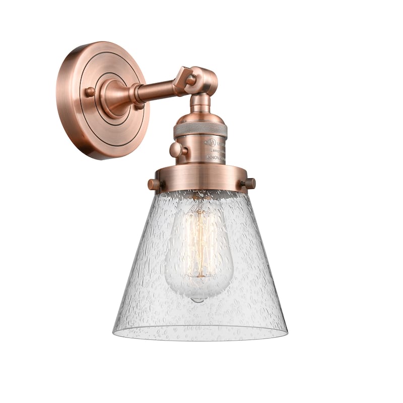 Innovations Lighting Small Cone Single Light 10" Tall Bathroom Sconce