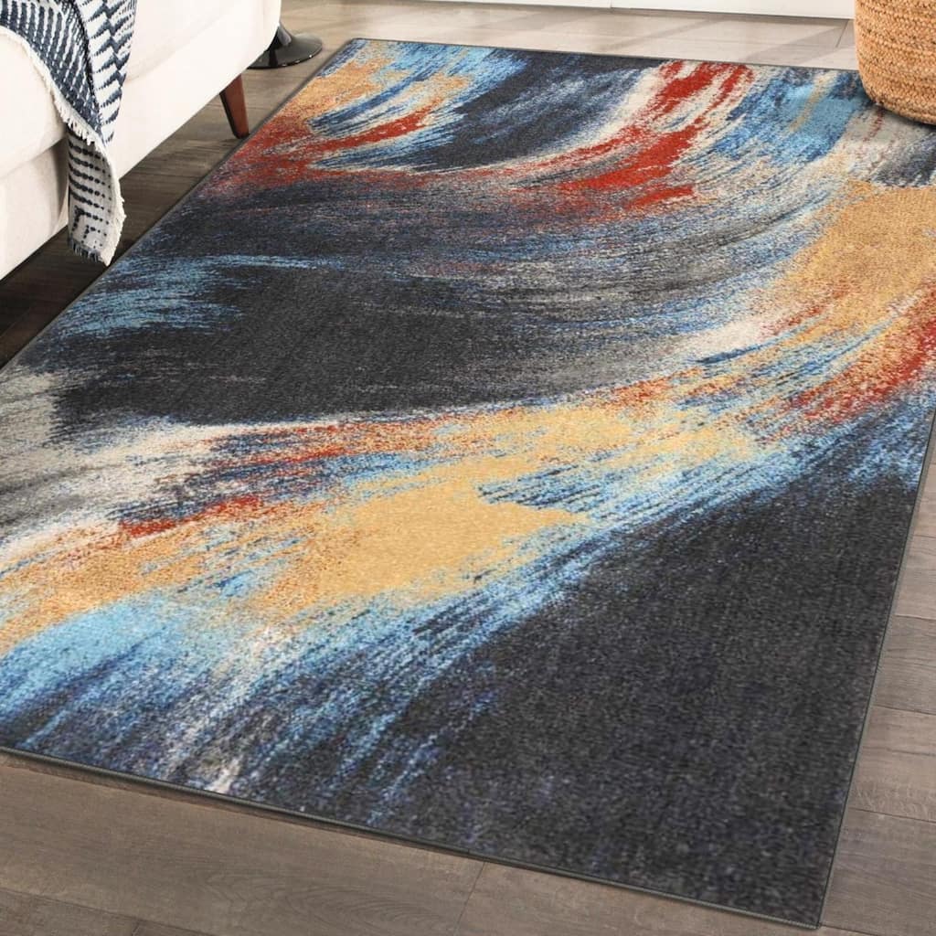 Luxe Weavers Abstract Area Rug, Stain-Resistant Carpet