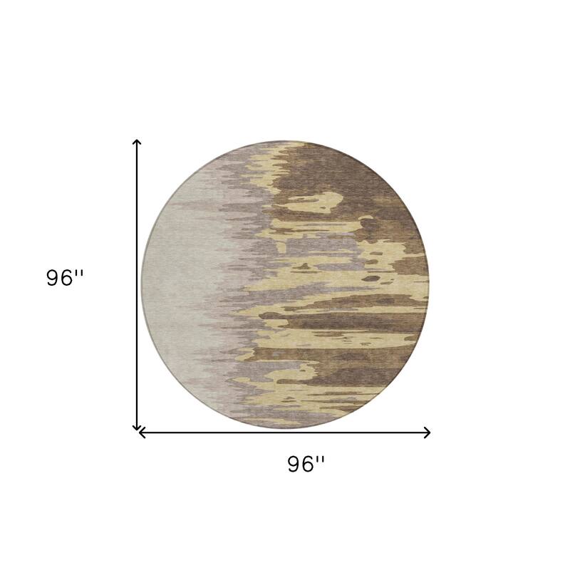 HomeRoots Abstract Transitional Rectangle Outdoor Rug