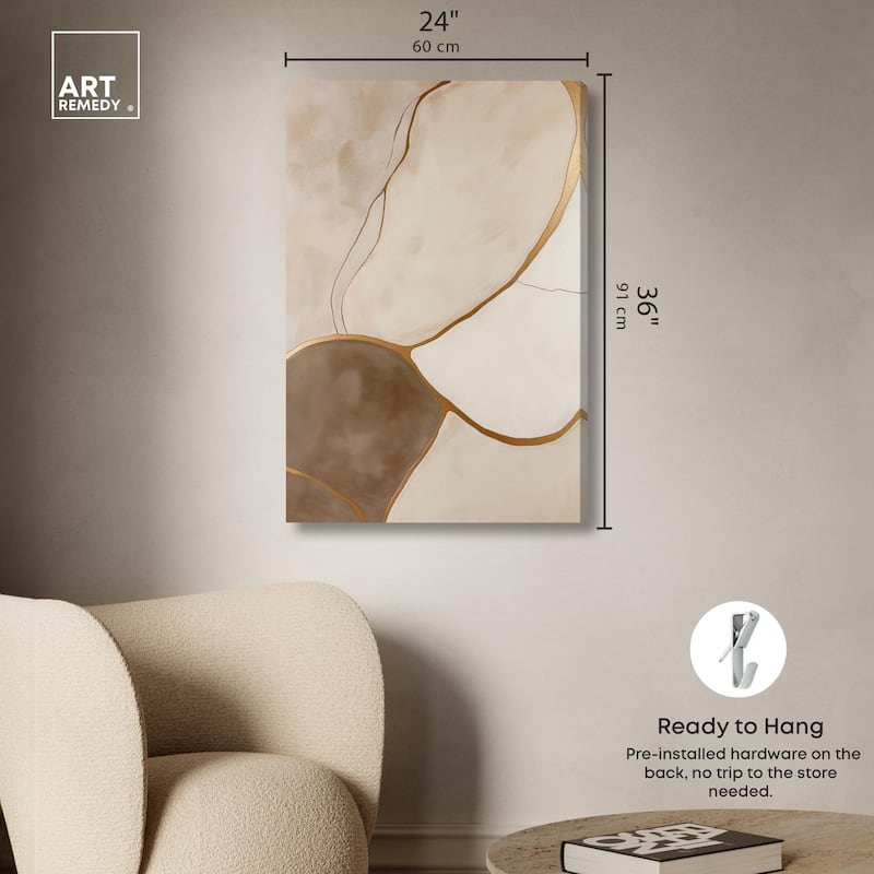 Taupe Terrain I Canvas by Art Remedy, Gallery Wrapped