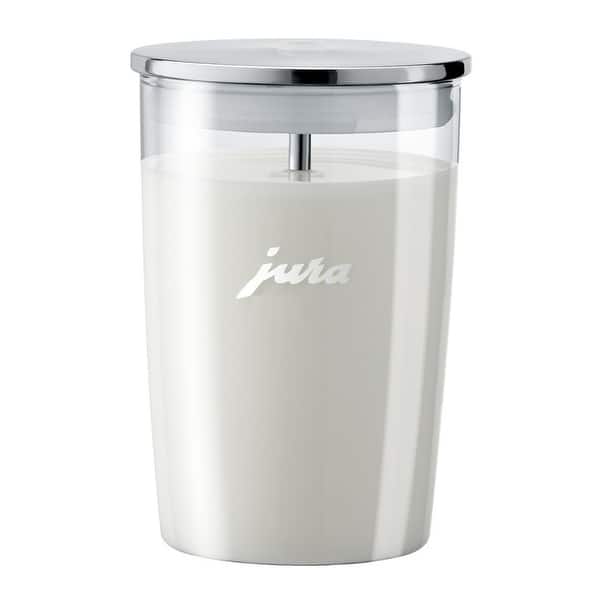 Jura E8 Automatic Coffee Machine (Piano Black) w/ Glass Milk Container