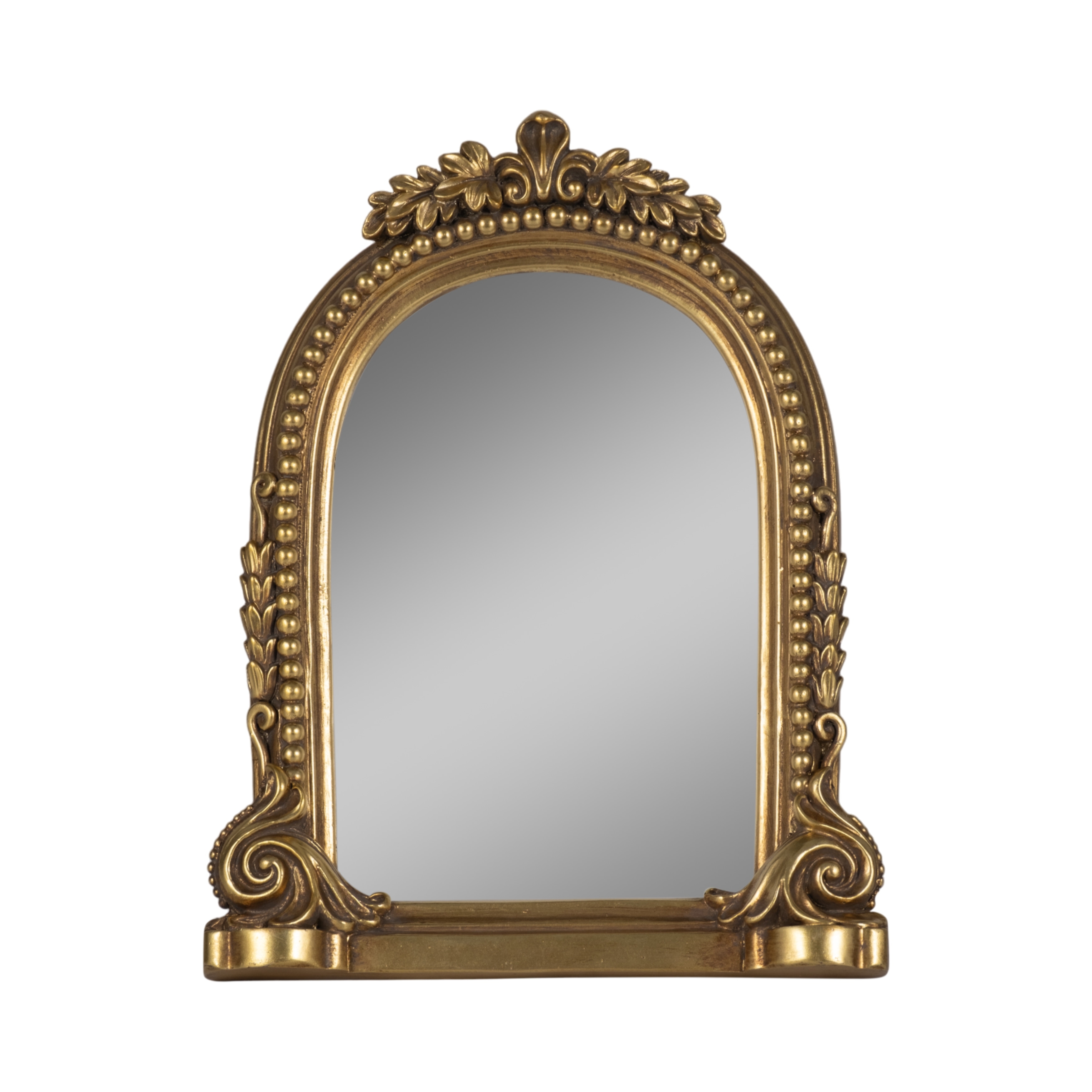 Resin Baroque Style Ornate Arch Photo Frame - Gold