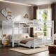 preview thumbnail 2 of 22, L-shaped Metal Twin over Full Size Bunk Bed