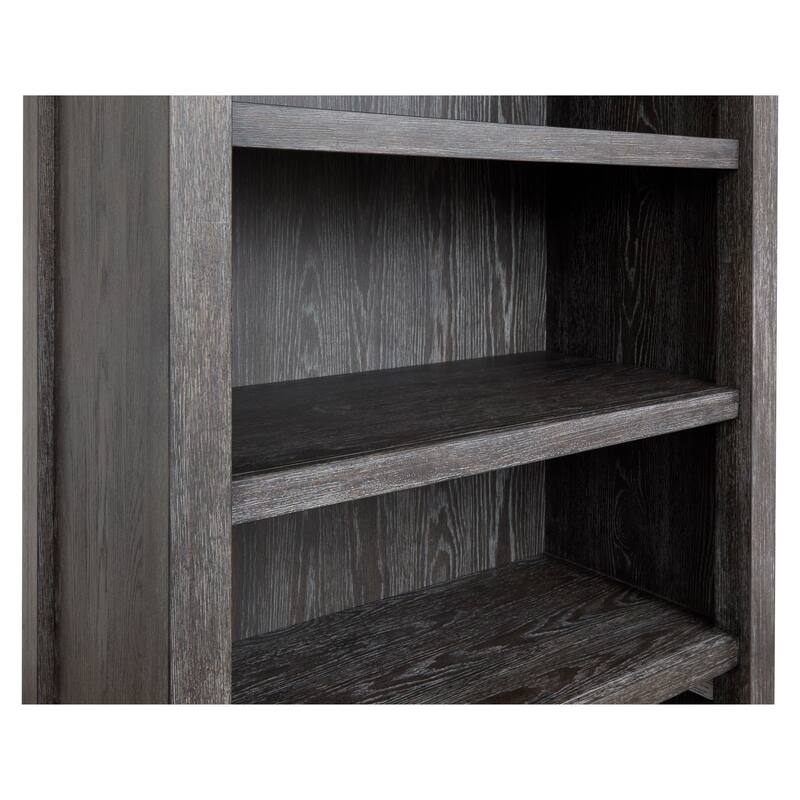 Magnussen Home Plum Creek Ravenwood Black Bookcase - 38"W x 18"D x 80"H