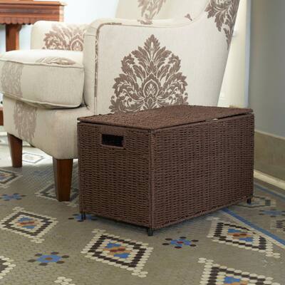 Household Essentials Small KD Chest in Paper Rope Coffee