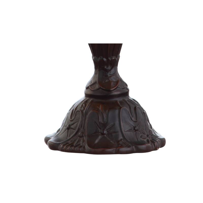 Carter Tiffany-Style 12.5" LED Table Lamp, Bronze by JONATHAN Y