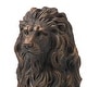 preview thumbnail 18 of 55, Glitzhome MGO Majestic Sitting Guardian Lion Statues Porch Sculpture Outdoor Indoor Set of 2