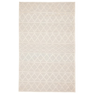ECARPETGALLERY Braid weave Sienna Grey Wool Rug - 5'0 x 7'9