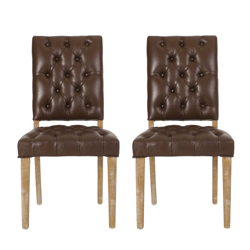 Kessler Tufted Dining Chairs by Christopher Knight Home