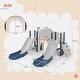 preview thumbnail 32 of 43, 7 in 1 Toddler Slide Playset, Kids Climbers Playground with Double Slides, Arch Tunnel, Ring Toss and Basketball Hoop