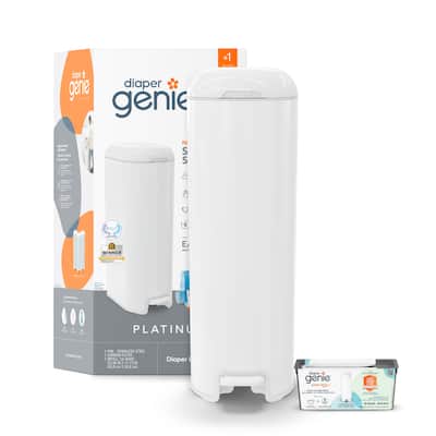 Diaper Genie Platinum Pail with Easy Roll Refill (18 Bags)