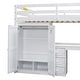 preview thumbnail 9 of 16, White Full Size Twin Size Pine Wood Loft Bed with Wardrobe, Desk, and Storage Drawers