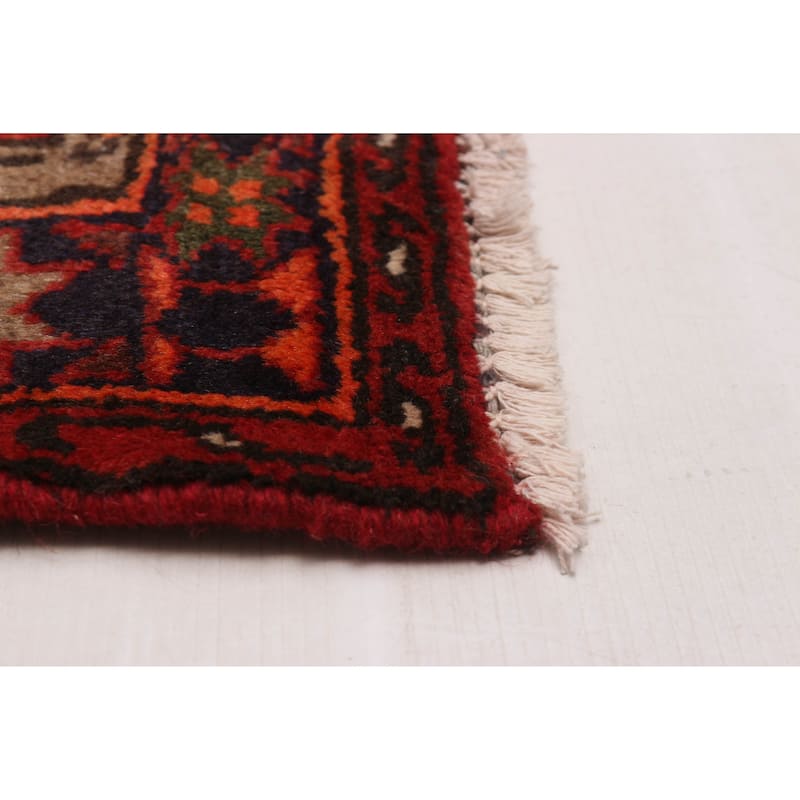 ECARPETGALLERY Hand-knotted Andelz Red Wool Rug - 4'1 x 6'9