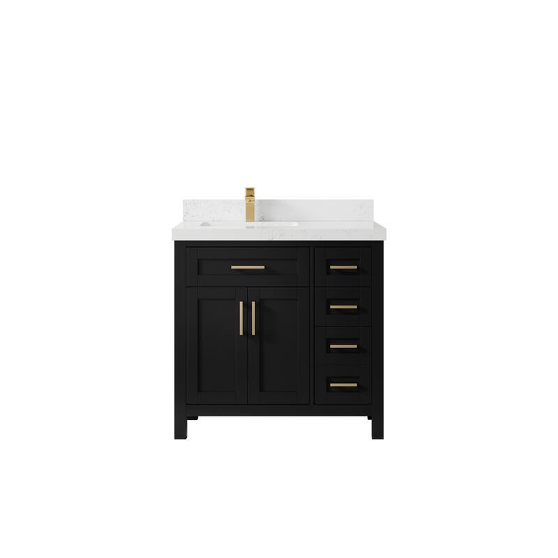 Willow Collections 36 in. W x 22 in. D Cambridge Left Offset Sink Bathroom Vanity with Countertop