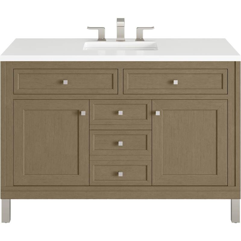 James Martin Vanities 503-V48-3WZ Chicago 48" Free Standing Single - Walnut Whisper