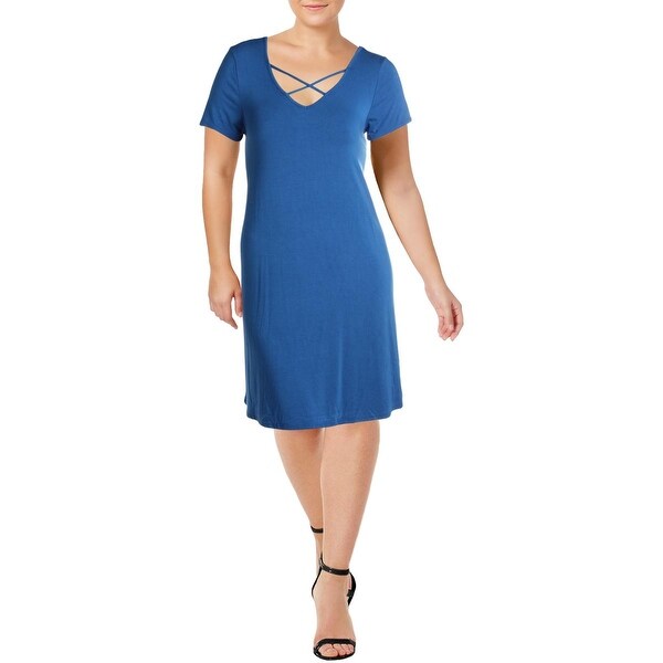 criss cross t shirt dress