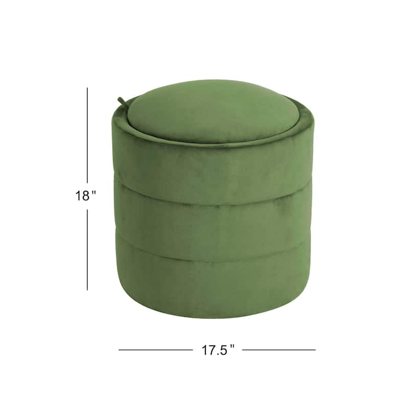 HomePop Storage Round Ottoman
