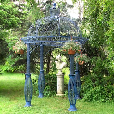 13 Foot Tall Round Metal Garden Gazebo
