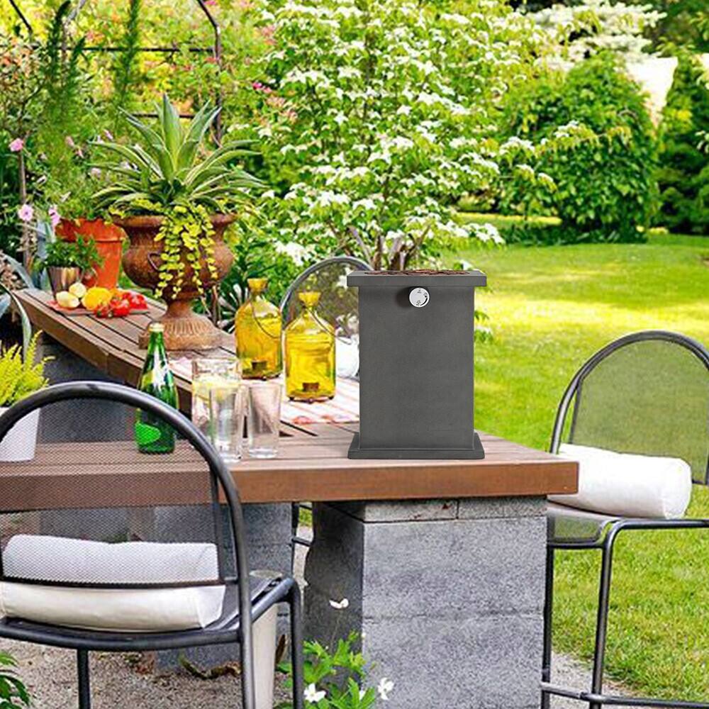 10" Square 10000 BTU Propane Tank Inside Portable Table Top Firepit