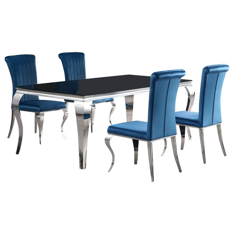 Carone Contemporary 5-Piece Rectangular Dining Set