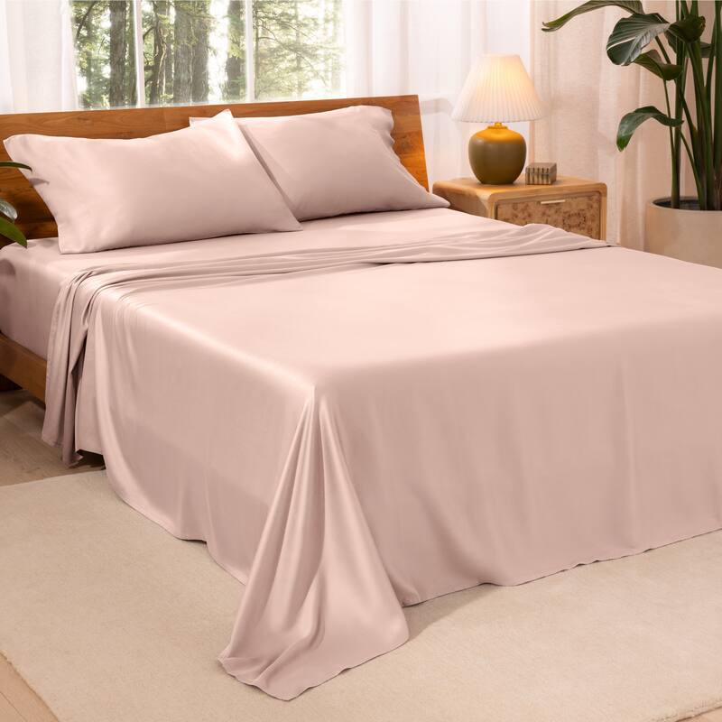 Bare Home TENCEL™ Lyocell Sheet Set - Twin XL - Blush