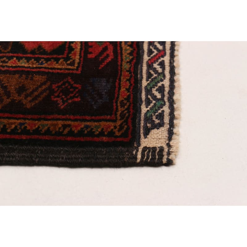 Teimani Black Rug 3'11" x 6'11" - 3'11 x 6'11