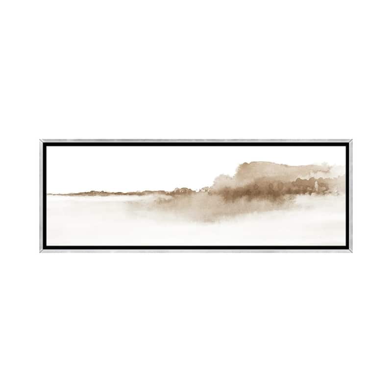 iCanvas "Watercolor Landscape XVI - Panoramic" by Nouveau Prints Framed