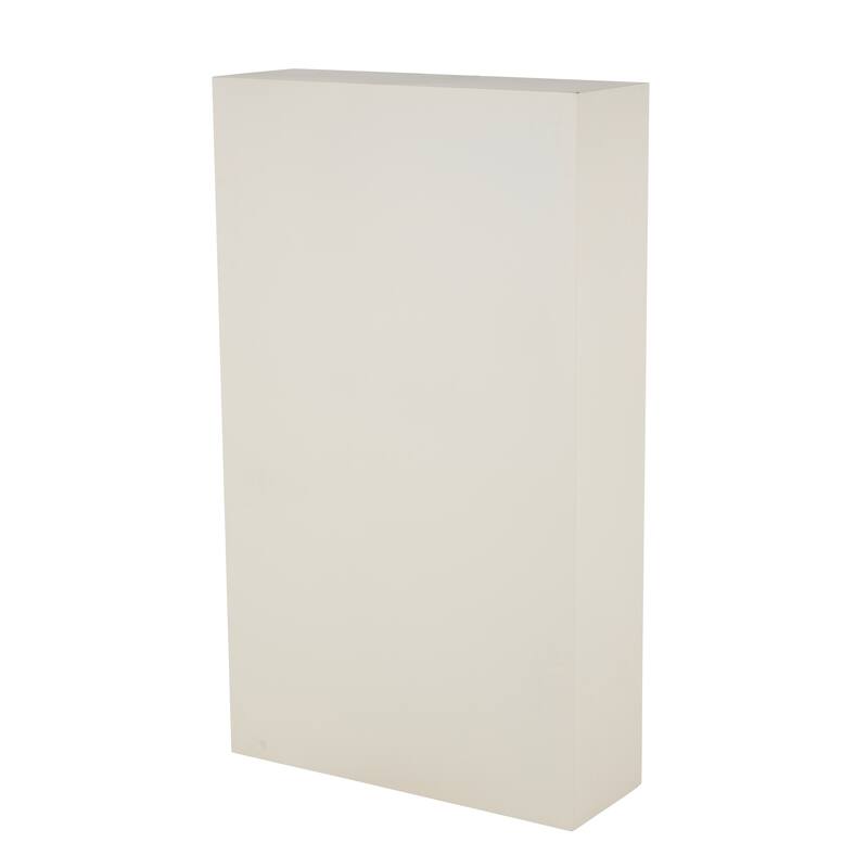 Black or Cream Metal 5 Shelf Geometric Storage Shelving Unit