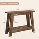 preview thumbnail 2 of 22, 41.3 Inches Farmhouse Console Table, 2 Tiers Wooden Entryway Table