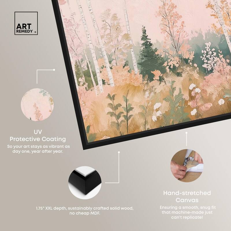 Birch Trees Canvas by Art Remedy