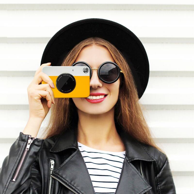 Kodak Printomatic 5MP Instant Print Camera & Zink Photo Paper (75 Sheets) Bundle - N/A