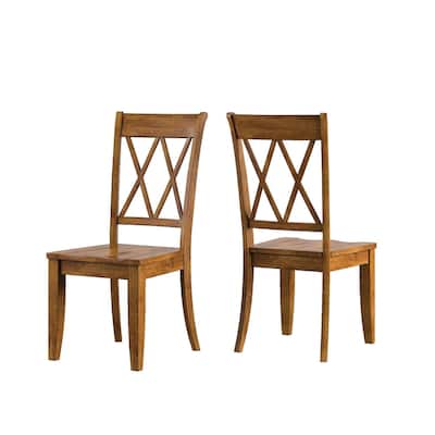 Eleanor Black Farmhouse Trestle Base 6-Piece Dining Set - X Back by iNSPIRE Q Classic