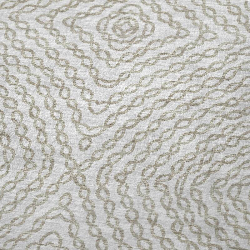 Premium Machine Washable ASB74 Modern Links Sherpa Throw Blanket