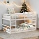 preview thumbnail 12 of 20, Functional And Aesthetic Design Full Over Full Bunk Bed with Ladder