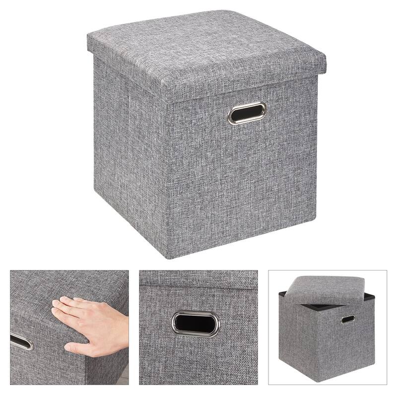 Ottoman Storage Ottoman Footrest Stool Small Ottoman with Storage Foldable Ottoman Foot Rest Footstool Bench