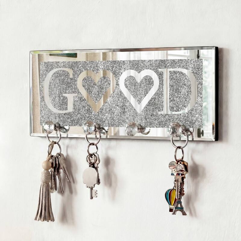 Mirrored Key Holder for Wall Decorative