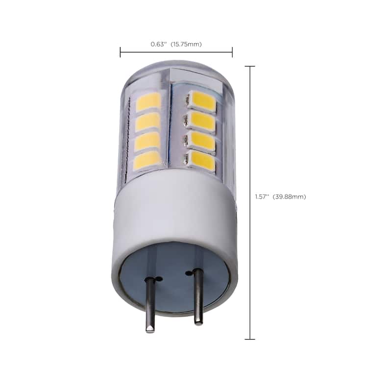 3 Watt T5 LED Clear Finish GY6.35 Base 5000K 12V